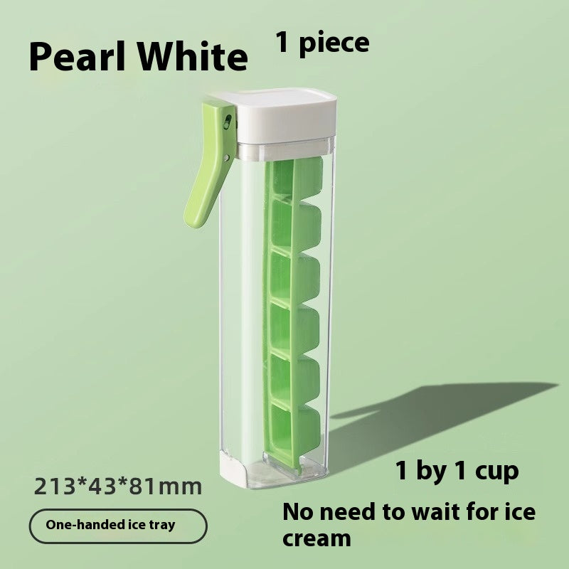 Premium Food Grade Ice Cube Maker with Storage Box - Perfect Kitchen Gadget for Easy Ice Creation