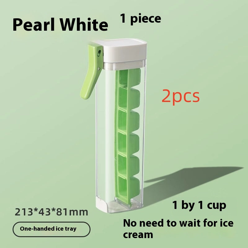 Premium Food Grade Ice Cube Maker with Storage Box - Perfect Kitchen Gadget for Easy Ice Creation